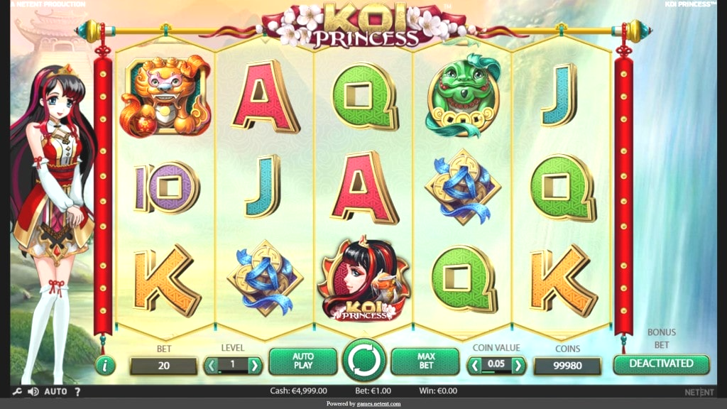 Koi Princess slot screenshot
